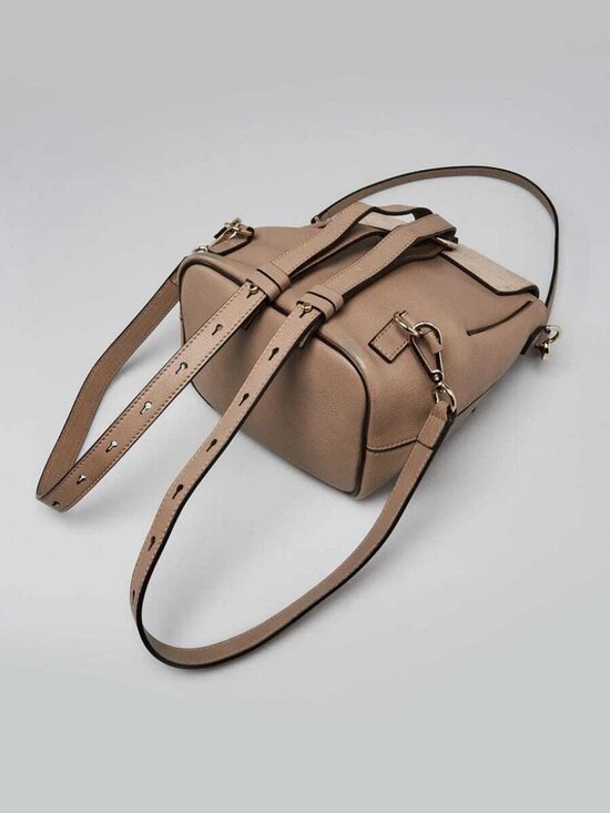 Chloe Motty Grey Leather/Suede Small Faye Backpack Bag main image 9